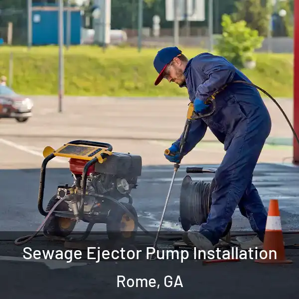  Sewage Ejector Pump Installation Rome, GA